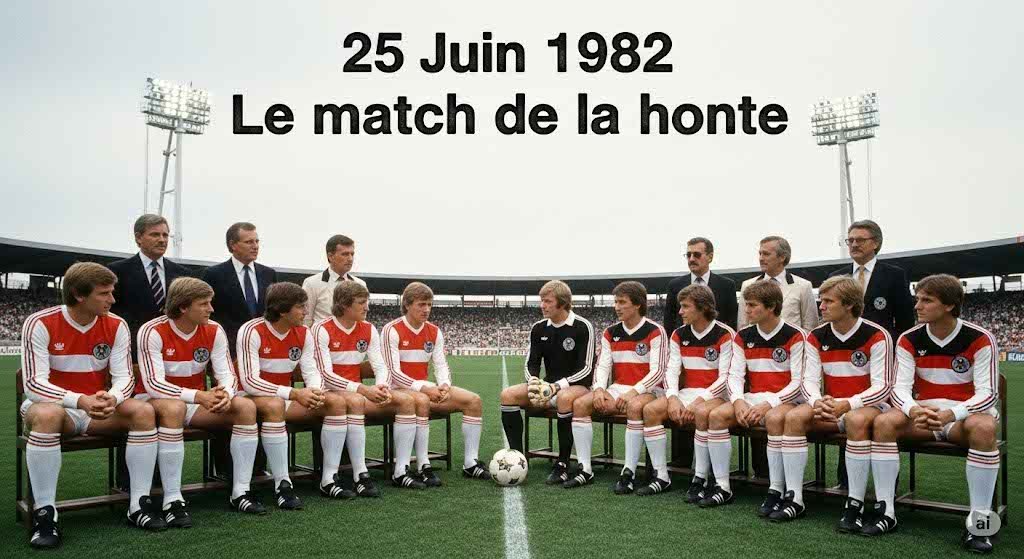 25 Juin 1982 : L’Allemagne et l’Autriche participent au match de la honte au cours de la Coupe du Monde 1982