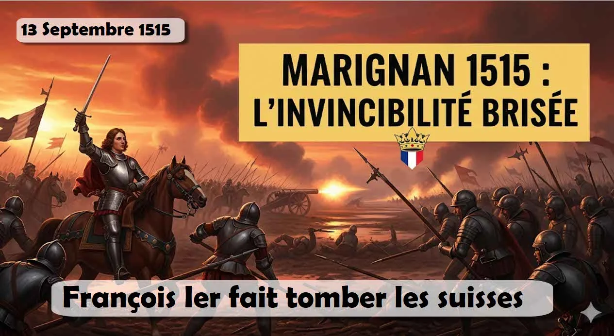 13 Septembre 1515, François Ier remporte la bataille de Marignan