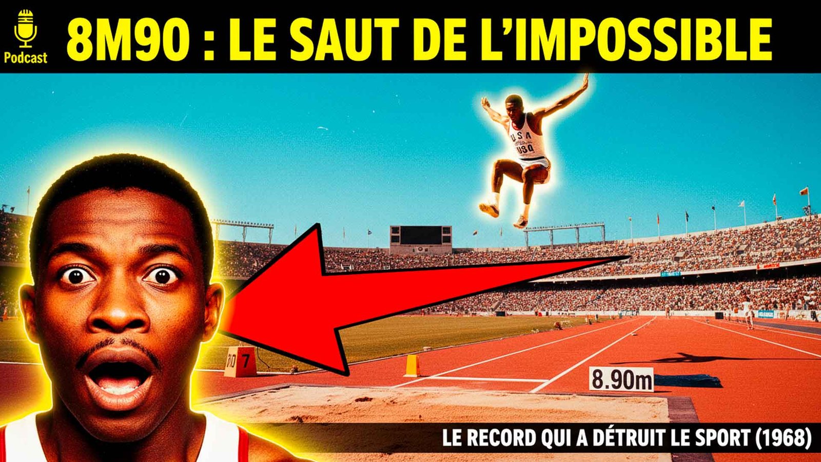 18 Octobre 1968 : Bob Beamon réalise le saut du siècle avec 8,90m à la longueur à Mexico