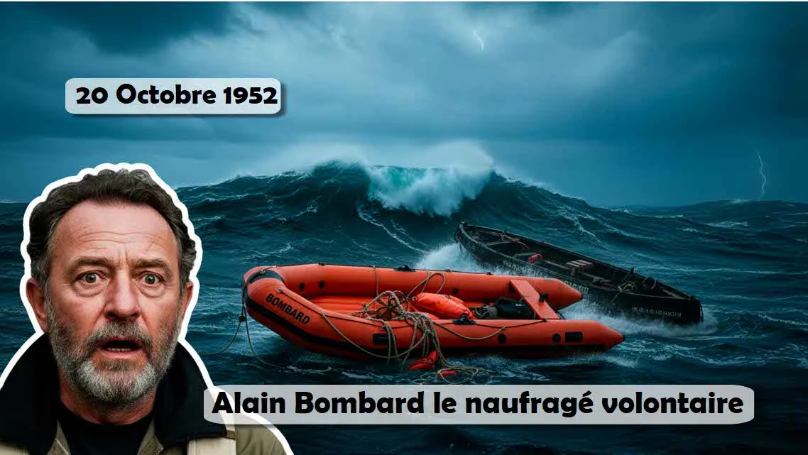 20 Octobre 1952 : Alain Bombard tente de survivre en mer comme naufragé volontaire