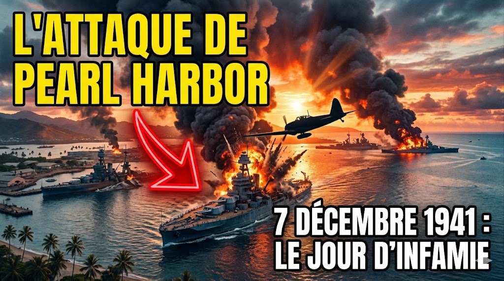 7 Décembre 1941 : Attaque japonaise sur Perl Harbor